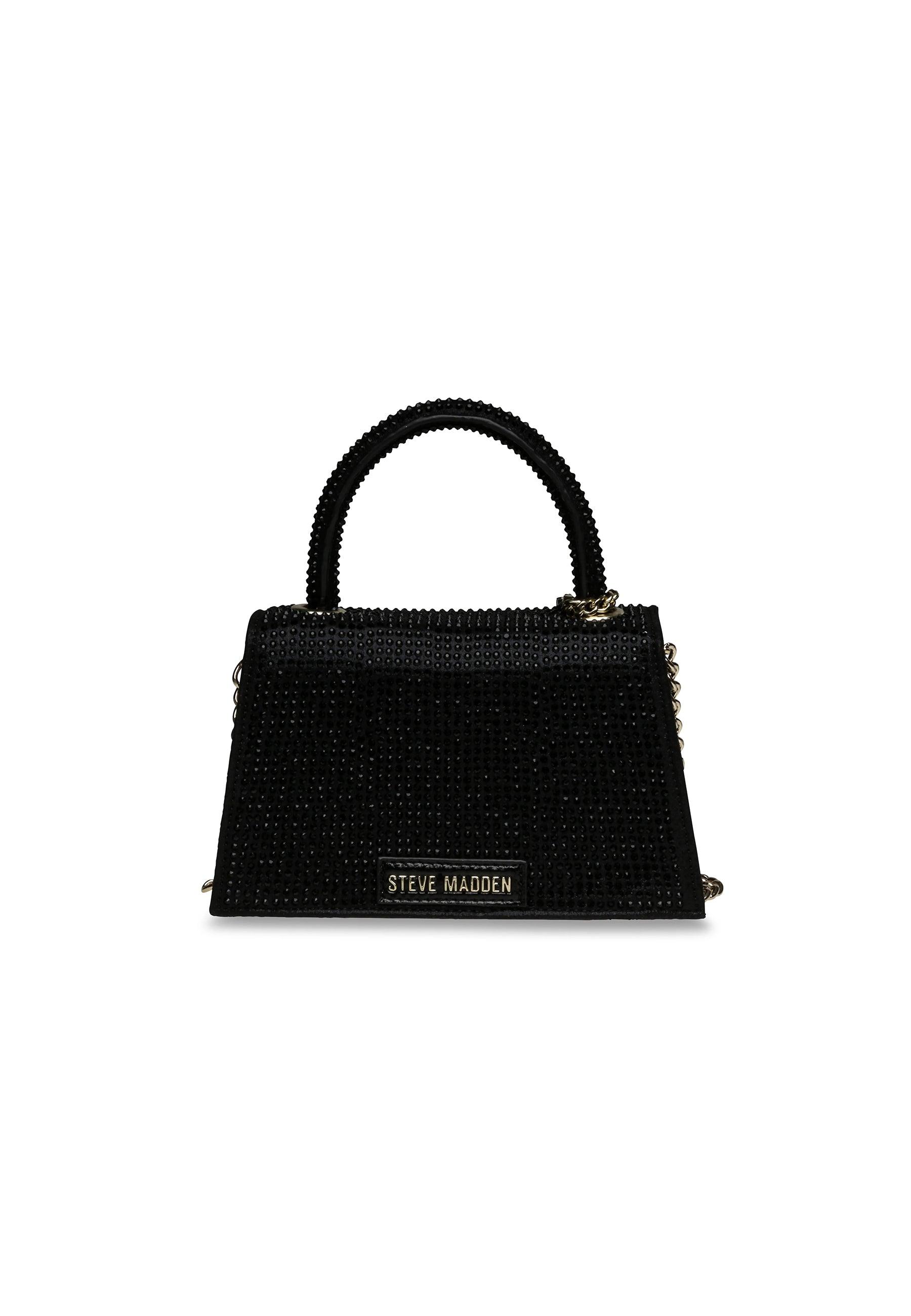 STEVE MADDEN Borsa Mini Satchel Strass Black BGLIMPSE - Sandrini Calzature e Abbigliamento