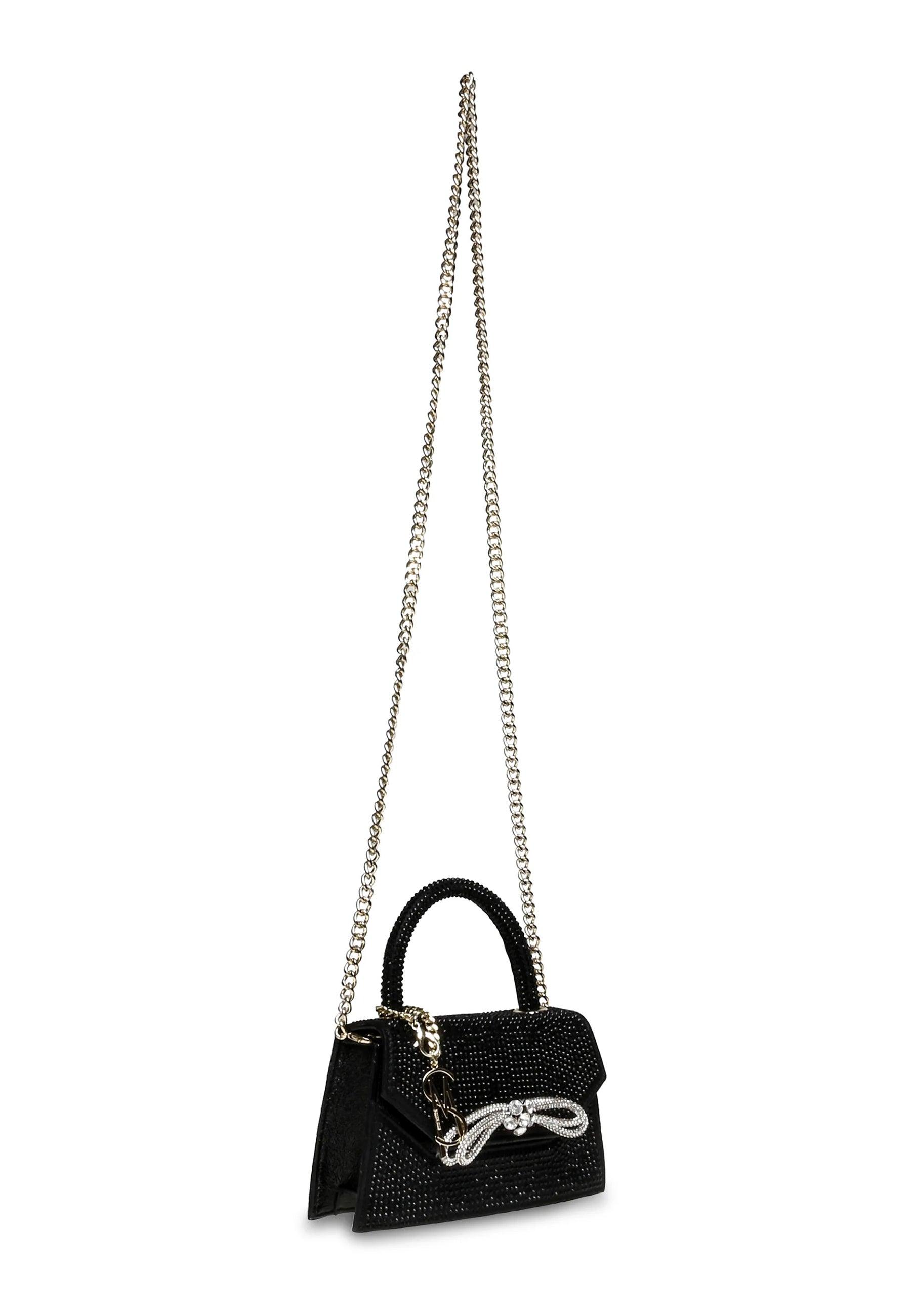 STEVE MADDEN Borsa Mini Satchel Strass Black BGLIMPSE - Sandrini Calzature e Abbigliamento