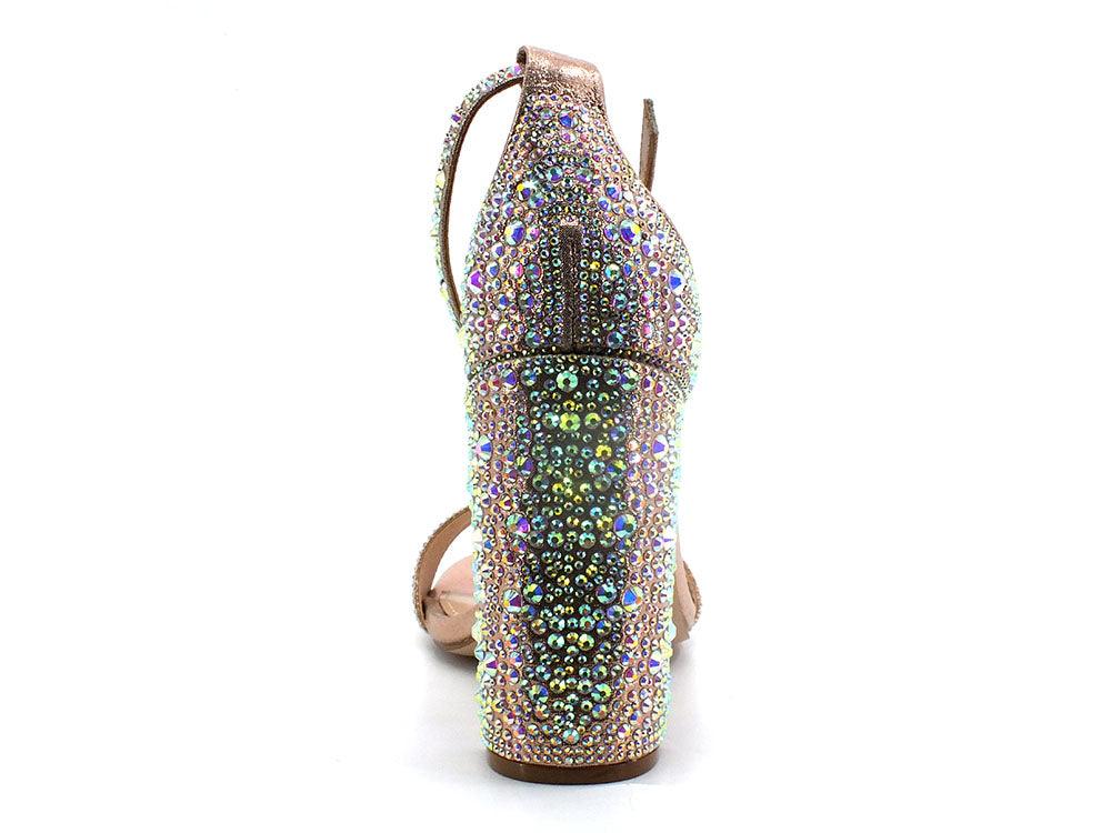 STEVE MADDEN Carrson-G Sandalo Tacco Strass Silver Nude Multi CARR05S1 - Sandrini Calzature e Abbigliamento