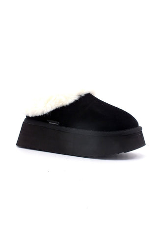 STEVE MADDEN Chaplin Ciabatta Pelo Donna Black CHAP02S1 - Sandrini Calzature e Abbigliamento