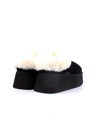 STEVE MADDEN Chaplin Ciabatta Pelo Donna Black CHAP02S1 - Sandrini Calzature e Abbigliamento