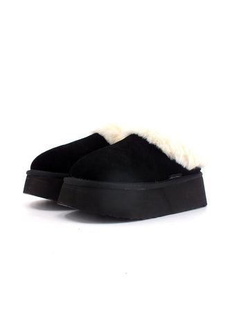 STEVE MADDEN Chaplin Ciabatta Pelo Donna Black CHAP02S1 - Sandrini Calzature e Abbigliamento