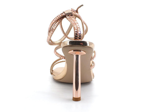 STEVE MADDEN Elegance Sandalo Tacco Gladiator Rose Gold ELEG02S1 - Sandrini Calzature e Abbigliamento