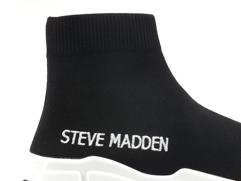 STEVE MADDEN Gametime 2 Sneaker Elastic Sock Hi Calzino Black GAME08S1 - Sandrini Calzature e Abbigliamento