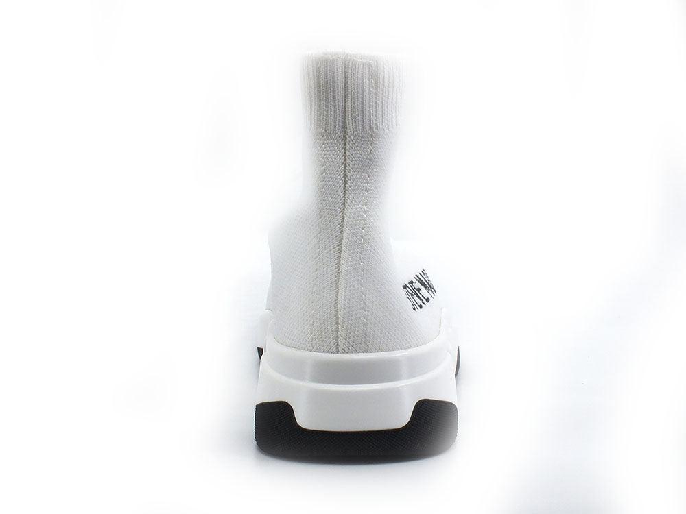 STEVE MADDEN Gametime2 Sneaker Calzino Elastic Sock Hi White GAME08S1 - Sandrini Calzature e Abbigliamento