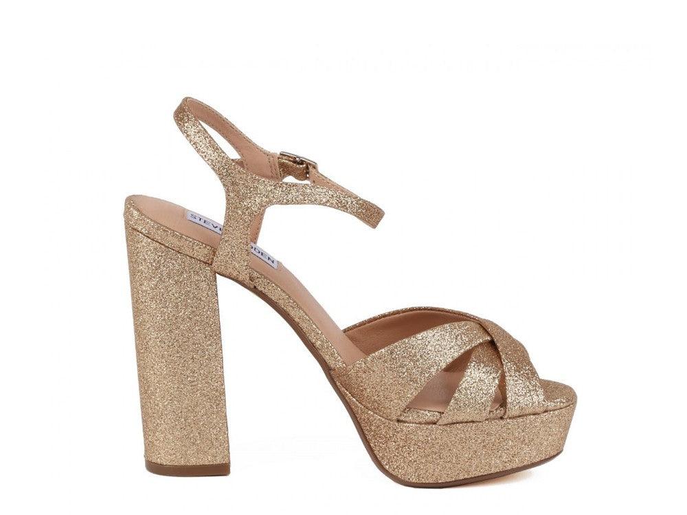 STEVE MADDEN Gold Glitter GLEAM - Sandrini Calzature e Abbigliamento