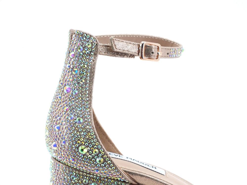 STEVE MADDEN Irenee-G Sandalo Tacco Strass Nude Multi Silver IREN14S1 - Sandrini Calzature e Abbigliamento