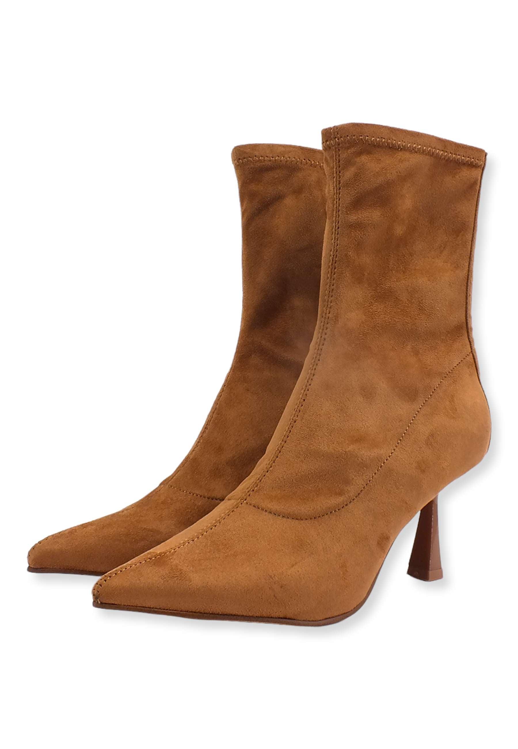 STEVE MADDEN Janet Stivaletto Tacco Marrone Cognac JANE15S1 - Sandrini Calzature e Abbigliamento