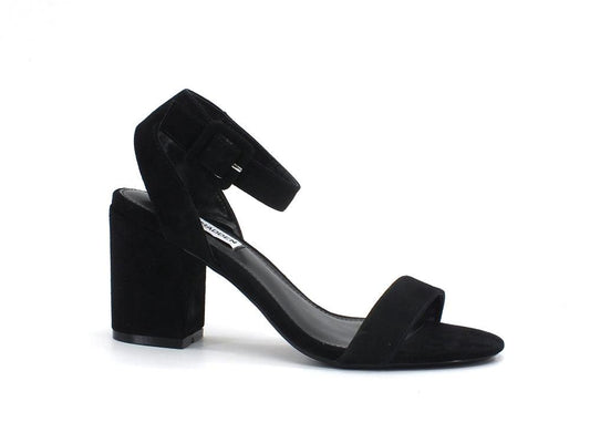 STEVE MADDEN Malia Sandalo Tacco Suede Black MALI03S1 - Sandrini Calzature e Abbigliamento