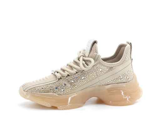 STEVE MADDEN Maxilla-R Sneaker Elastic Strass Blush Multi MAXI09S1 - Sandrini Calzature e Abbigliamento