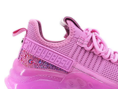 STEVE MADDEN Maxilla-R Sneaker Elastic Strass Fluo Eletric Violet MAXI09S1 - Sandrini Calzature e Abbigliamento