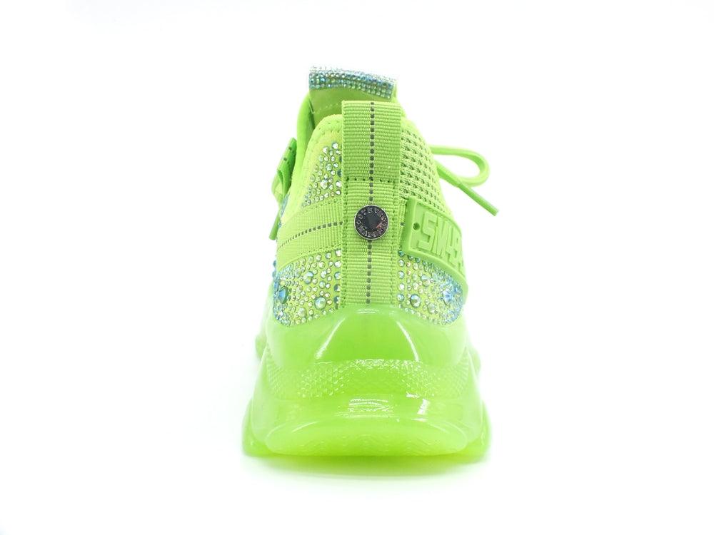 STEVE MADDEN Maxilla-R Sneaker Elastic Strass Fluo Green Apple MAXI09S1 - Sandrini Calzature e Abbigliamento
