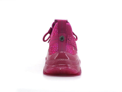 STEVE MADDEN Maxilla-R Sneaker Elastic Strass Magenta MAXI09S1 - Sandrini Calzature e Abbigliamento