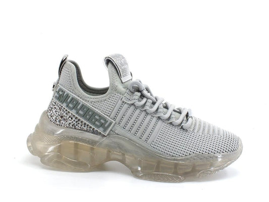 STEVE MADDEN Maxilla-R Sneaker Elastic Tex Strass Grey Multi MAXI09S1 - Sandrini Calzature e Abbigliamento