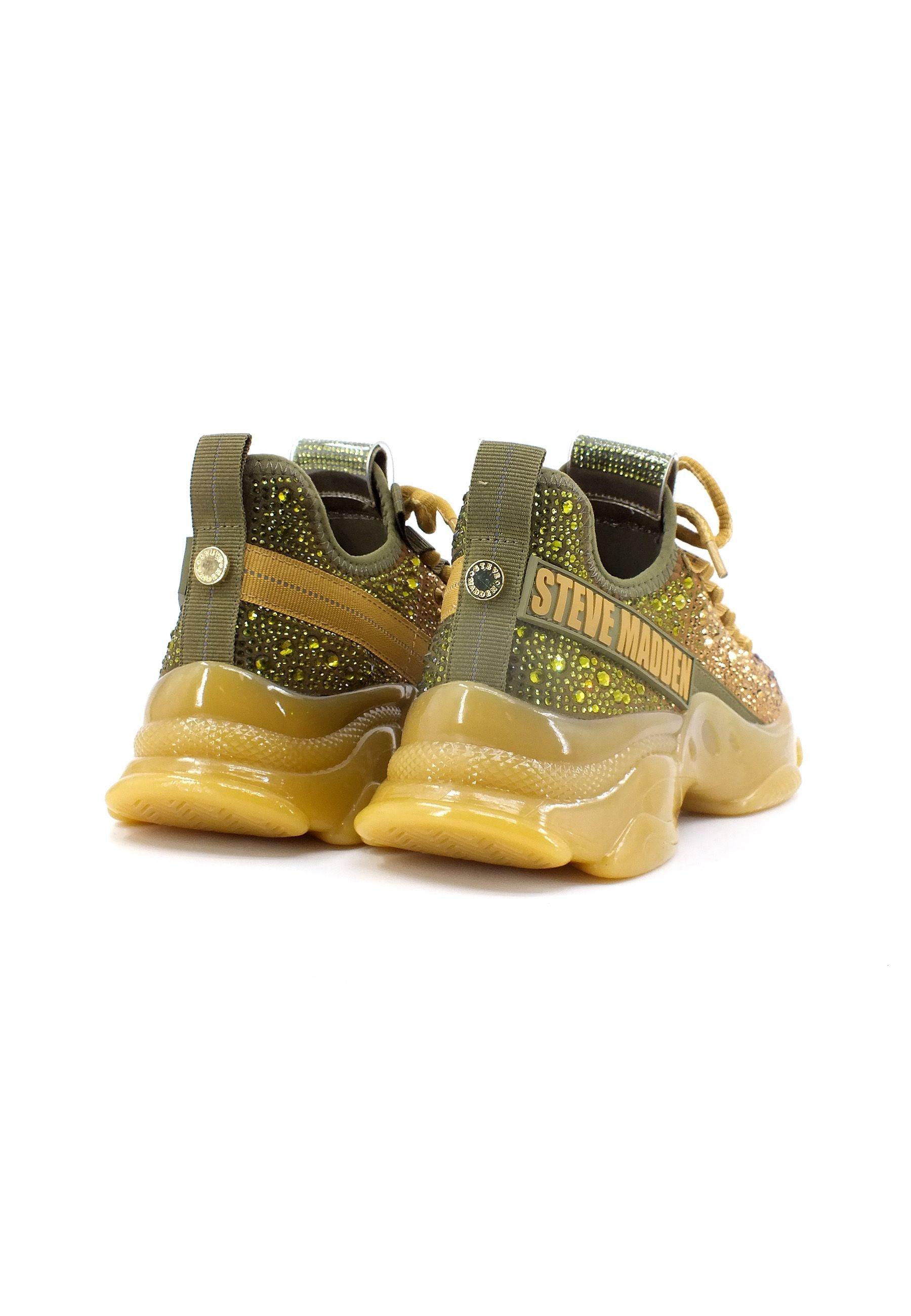 STEVE MADDEN Mistica Sneaker Donna Green Olive Giallo MIST05S1 - Sandrini Calzature e Abbigliamento