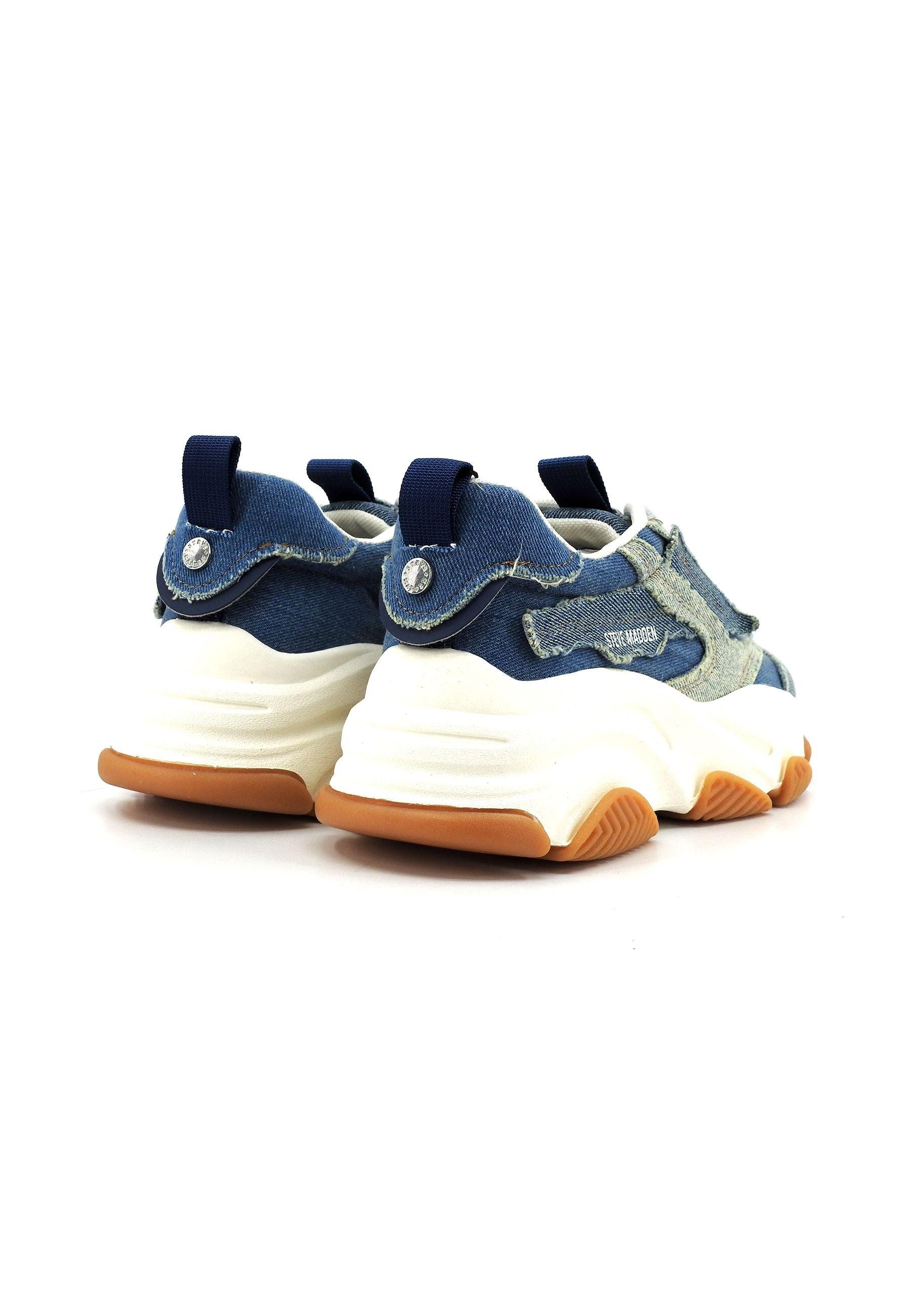 STEVE MADDEN Possession-E Sneaker Donna Denim Multi POSS07S1 - Sandrini Calzature e Abbigliamento