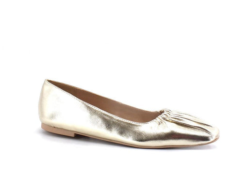 STEVE MADDEN Quaint Ballerina Punta Elastic Oro Gold QUAI01S1 - Sandrini Calzature e Abbigliamento