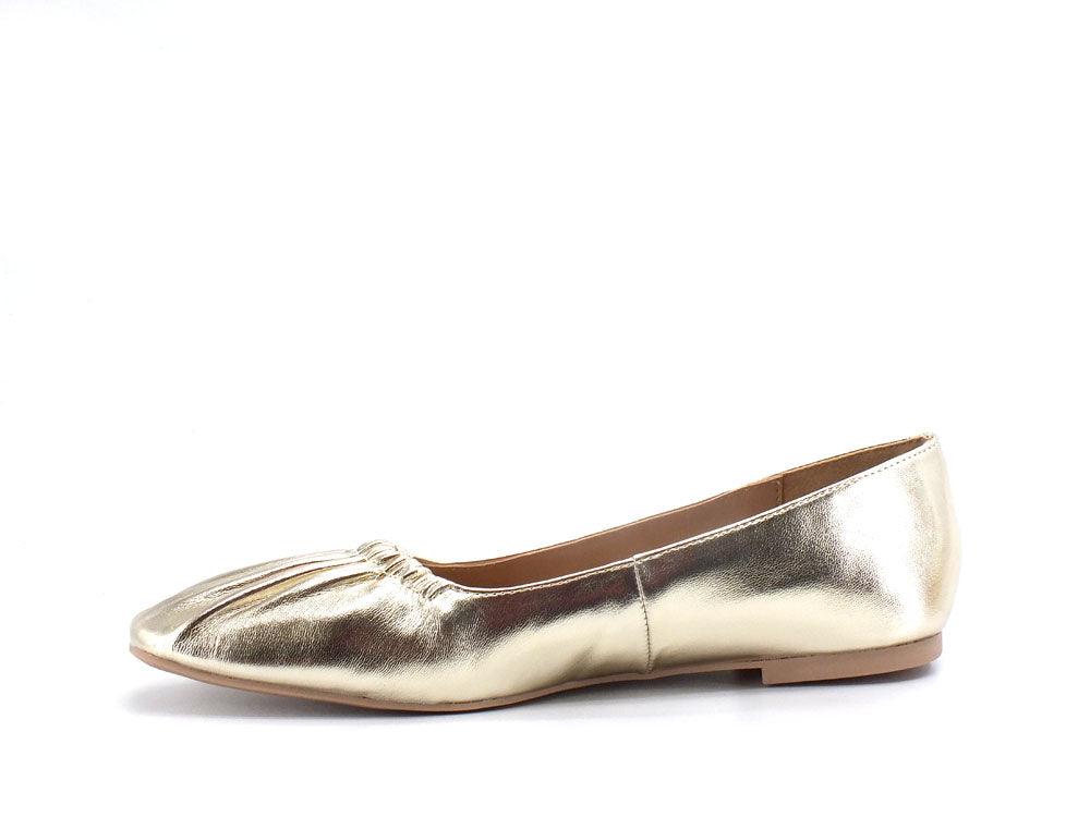 STEVE MADDEN Quaint Ballerina Punta Elastic Oro Gold QUAI01S1 - Sandrini Calzature e Abbigliamento