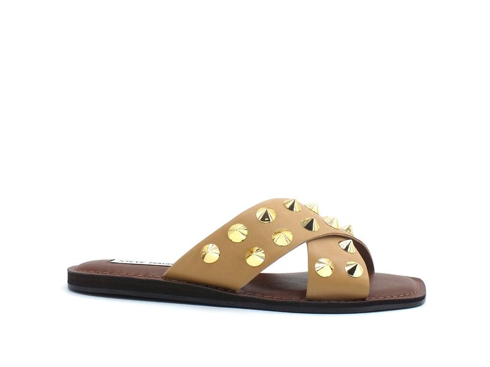 STEVE MADDEN Spikey Ciabatta Borchie Tan SPIK02S1 - Sandrini Calzature e Abbigliamento