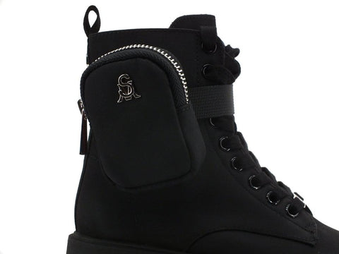 STEVE MADDEN Tanker Anfibio Stivaletto Combact Black TANK04S1 - Sandrini Calzature e Abbigliamento