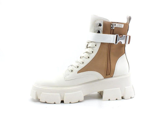 STEVE MADDEN Tanker-P Anfibio Combact Bone Multi TANK04S1 - Sandrini Calzature e Abbigliamento