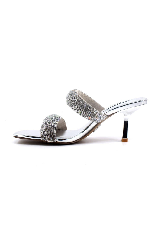 STEVE MADDEN Top-Notch Sandalo Donna Silver TOPN01S1 - Sandrini Calzature e Abbigliamento