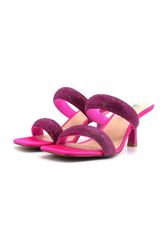 STEVE MADDEN Top-Notch Sandalo Strass Donna Magenta TOPN01S1 - Sandrini Calzature e Abbigliamento