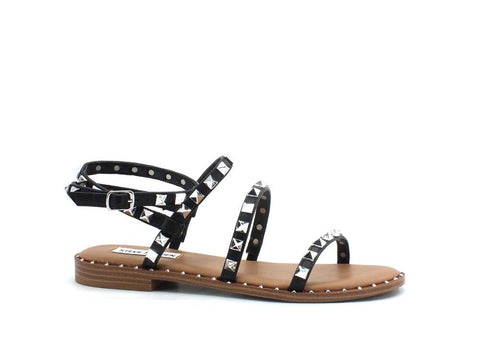 STEVE MADDEN Travel Gladiator Sandalo Borchie Black TRAV02S1 - Sandrini Calzature e Abbigliamento