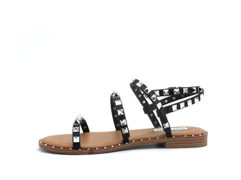 STEVE MADDEN Travel Gladiator Sandalo Borchie Black TRAV02S1 - Sandrini Calzature e Abbigliamento
