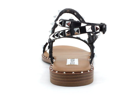 STEVE MADDEN Travel Gladiator Sandalo Borchie Black TRAV02S1 - Sandrini Calzature e Abbigliamento