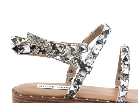 STEVE MADDEN Travel Sandalo Gladiator Borchie Snake Animalier TRAV02S1 - Sandrini Calzature e Abbigliamento
