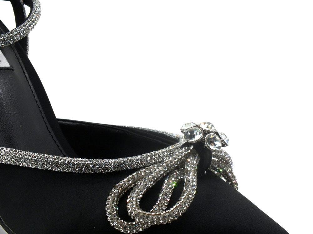 STEVE MADDEN Viable Sandalo Tacco Strass Black Nero VIAB01S1 - Sandrini Calzature e Abbigliamento