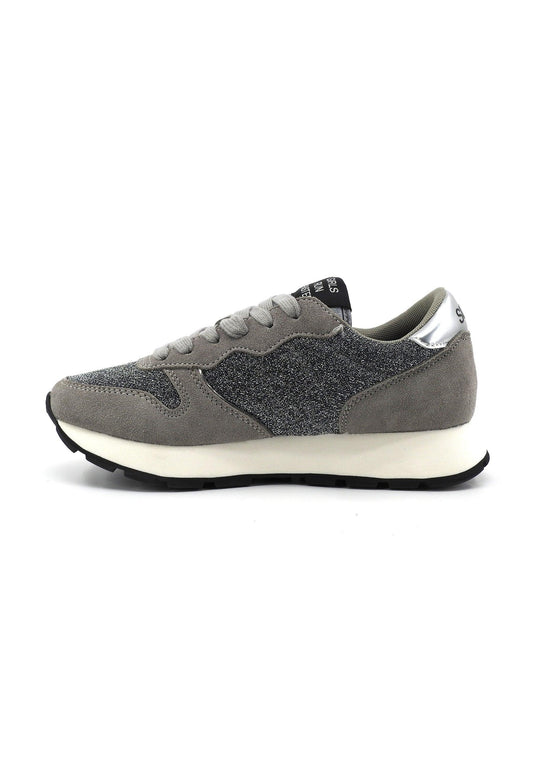 SUN68 Ally Glitter Sneaker Donna Grigio Medio Z43204 - Sandrini Calzature e Abbigliamento