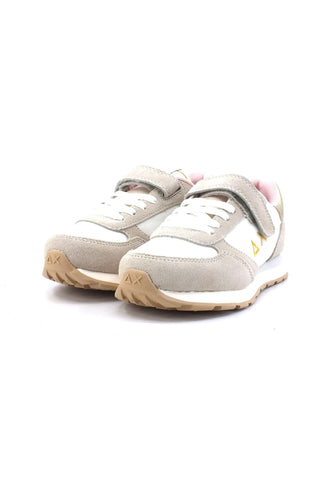 SUN68 Ally Gold Silver Sneaker Bambino Bianco Z33402K - Sandrini Calzature e Abbigliamento