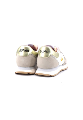 SUN68 Ally Gold Silver Sneaker Bambino Bianco Z33402T - Sandrini Calzature e Abbigliamento