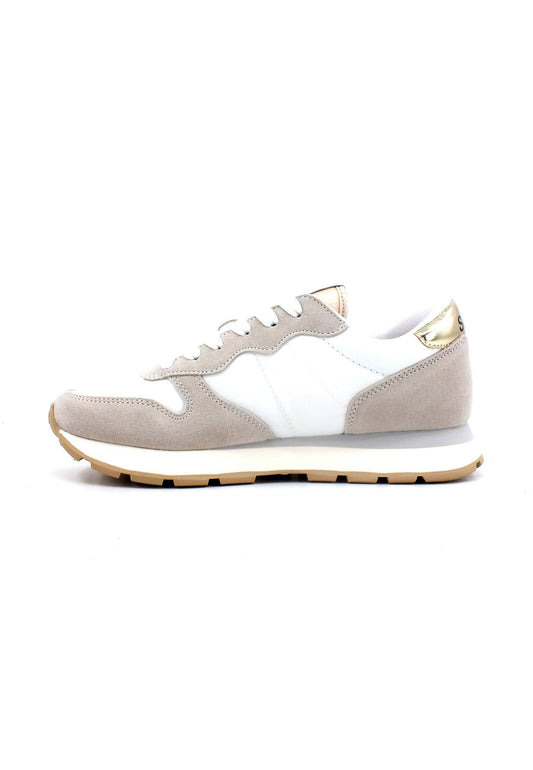 SUN68 Ally Gold Silver Sneaker Donna Bianco Panna Z33202 - Sandrini Calzature e Abbigliamento