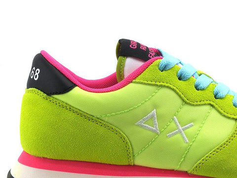 SUN68 Ally Solid Nylon Sneaker Giallo Fluo Z32201 - Sandrini Calzature e Abbigliamento