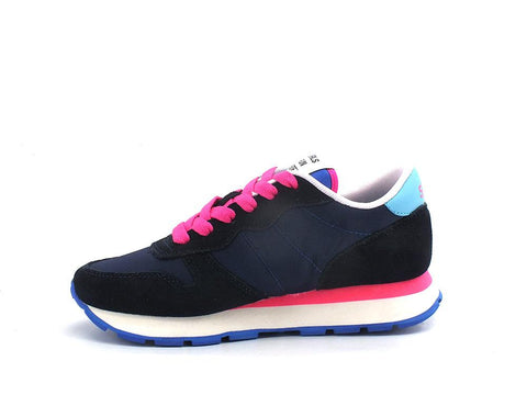 SUN68 Ally Solid Nylon Sneaker Navy Blue Z32201 - Sandrini Calzature e Abbigliamento