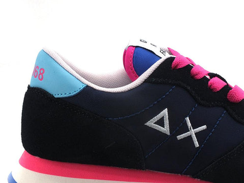 SUN68 Ally Solid Nylon Sneaker Navy Blue Z32201 - Sandrini Calzature e Abbigliamento