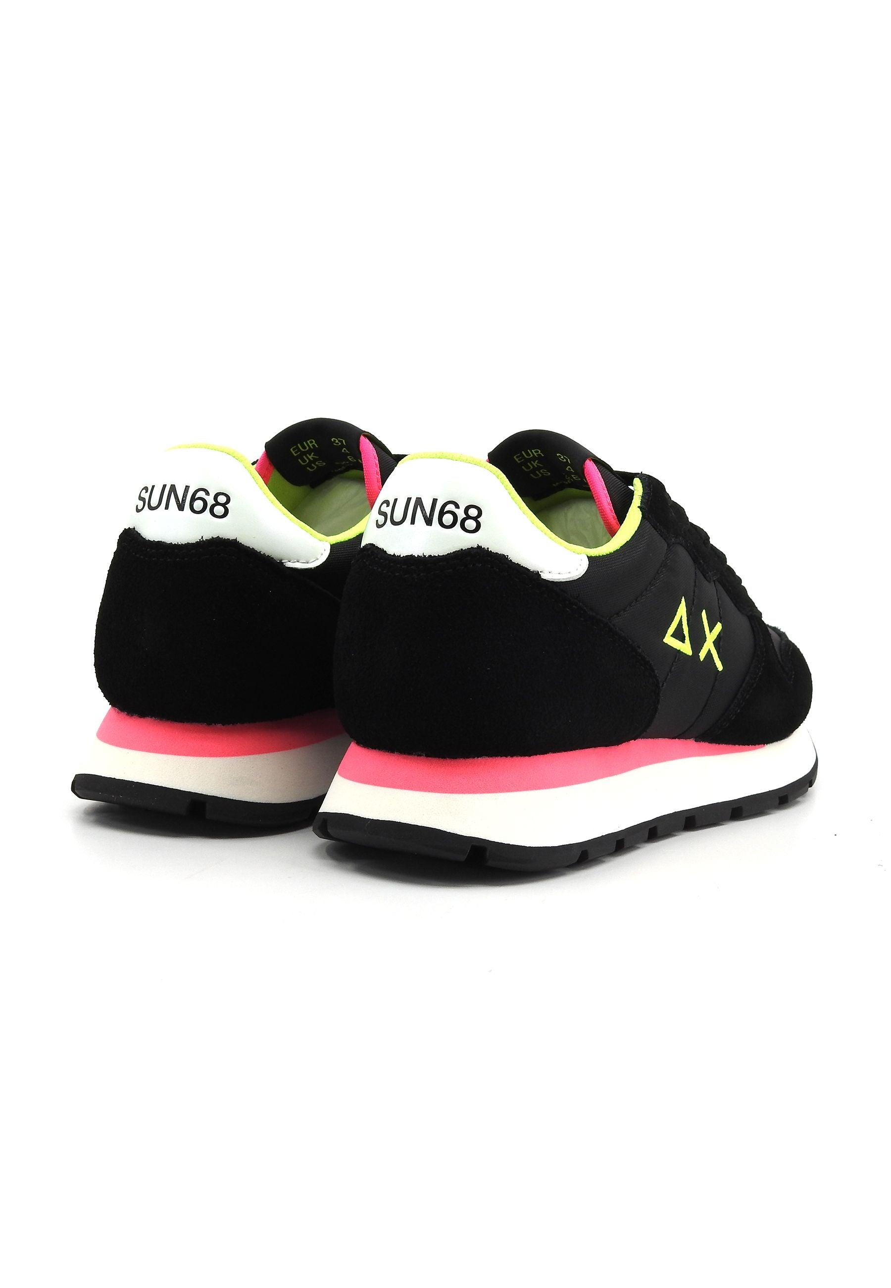 SUN68 Ally Solid Sneaker Donna Nero Giallo Z34201 - Sandrini Calzature e Abbigliamento