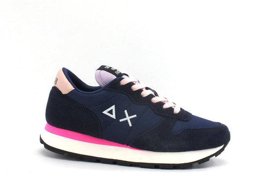SUN68 Ally Solid Sneaker Running Navy Blue Z41201 - Sandrini Calzature e Abbigliamento