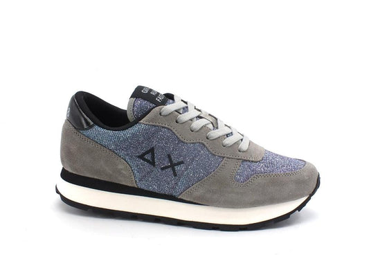 SUN68 Ally Thing Glitter Sneaker Lamè Grigio Z41203 - Sandrini Calzature e Abbigliamento