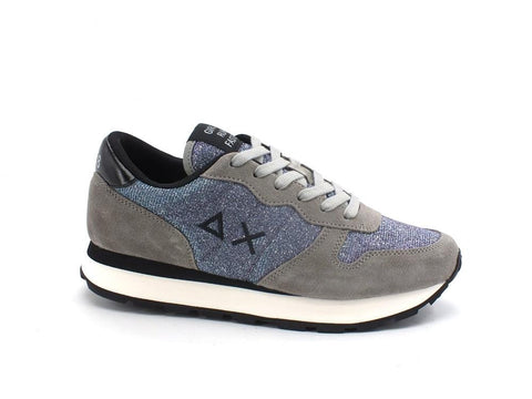 SUN68 Ally Thing Glitter Sneaker Lamè Grigio Z41203 - Sandrini Calzature e Abbigliamento