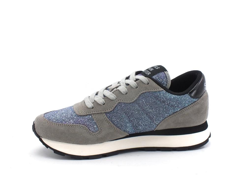 SUN68 Ally Thing Glitter Sneaker Lamè Grigio Z41203 - Sandrini Calzature e Abbigliamento