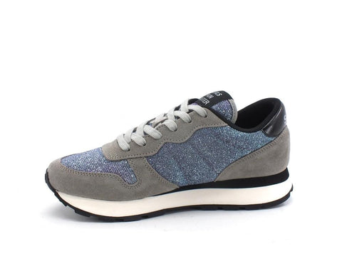 SUN68 Ally Thing Glitter Sneaker Lamè Grigio Z41203 - Sandrini Calzature e Abbigliamento