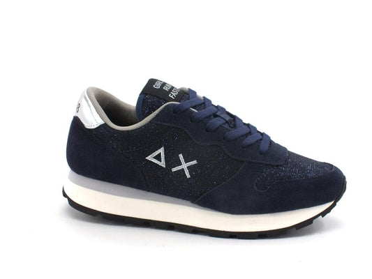 SUN68 Ally Thing Glitter Sneaker Lamè Navy Blue Z41203 - Sandrini Calzature e Abbigliamento