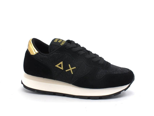 SUN68 Ally Thing Glitter Sneaker Lamè Nero Z41203 - Sandrini Calzature e Abbigliamento