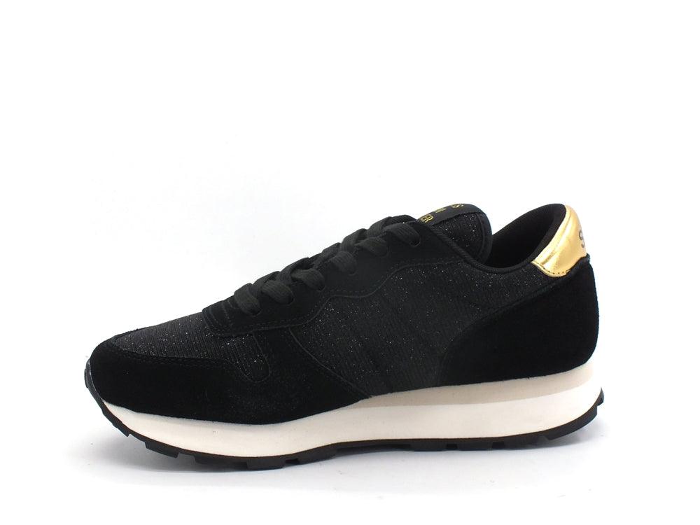 SUN68 Ally Thing Glitter Sneaker Lamè Nero Z41203 - Sandrini Calzature e Abbigliamento