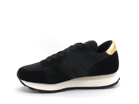 SUN68 Ally Thing Glitter Sneaker Lamè Nero Z41203 - Sandrini Calzature e Abbigliamento