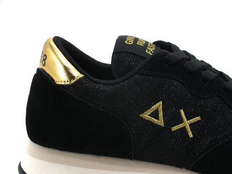 SUN68 Ally Thing Glitter Sneaker Lamè Nero Z41203 - Sandrini Calzature e Abbigliamento
